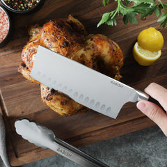 Babish gros plan lame acier 1.4116 révélant tranchant net et longévité