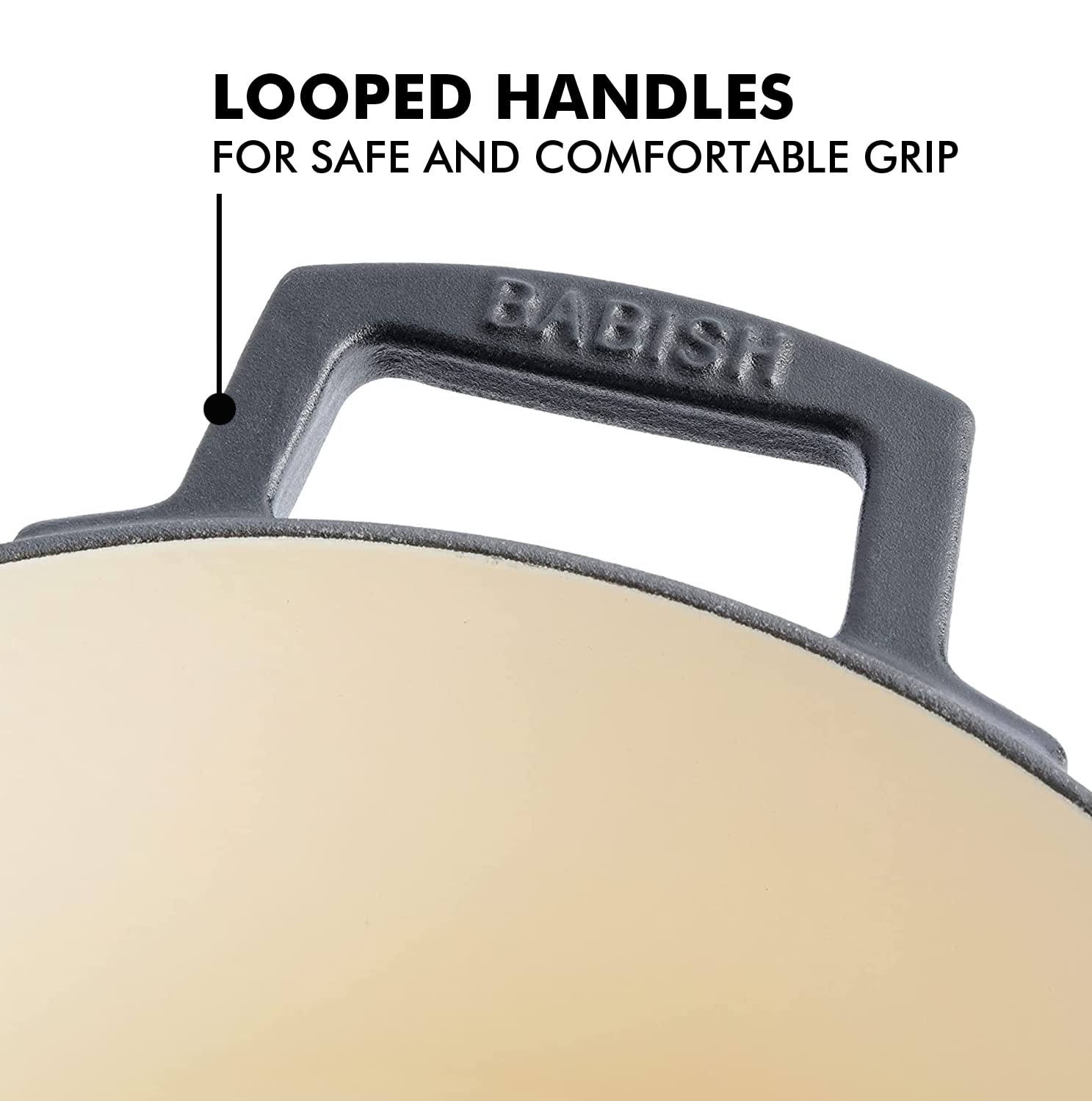 Babish cocotte en usage sur plaque montrant une cuisson uniforme et durable