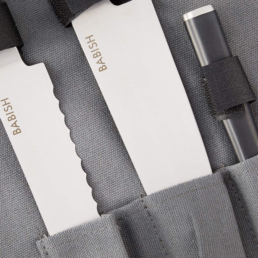 Babish comparaison de taille avec une main, échelle et contrôle