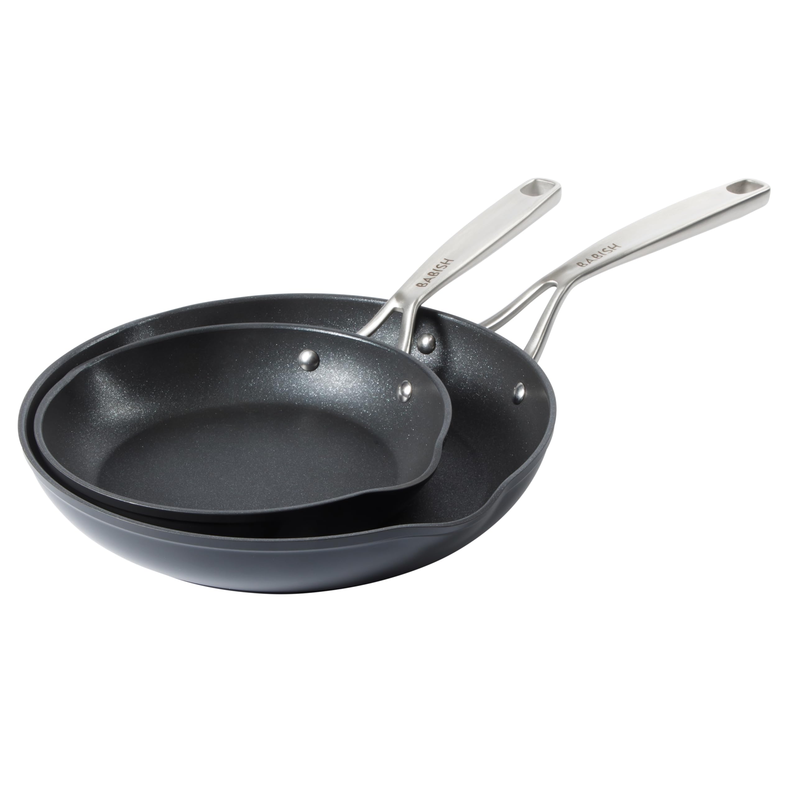 Babish poêle face avant 8" et 10" présentant finition antiadhésive durable
