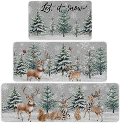 Baccessor tapis devanture emballage prêt à poser avec motif festif et protection de sol