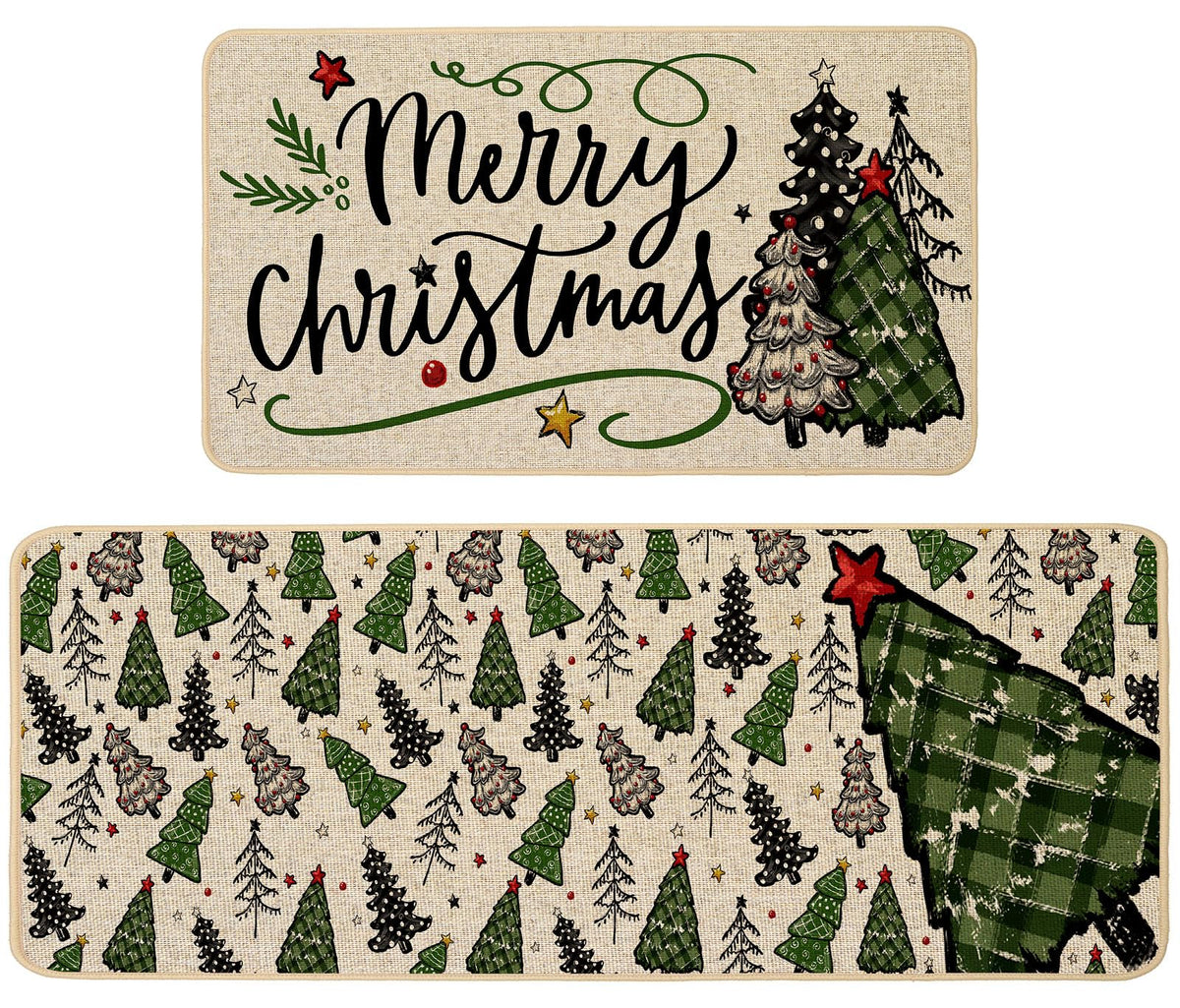 Baccessor face avant du tapis de Noël montrant motif festif et protection décorative