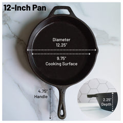 Backcountry Iron gros plan de la finition lisse pour une cuisson homogène