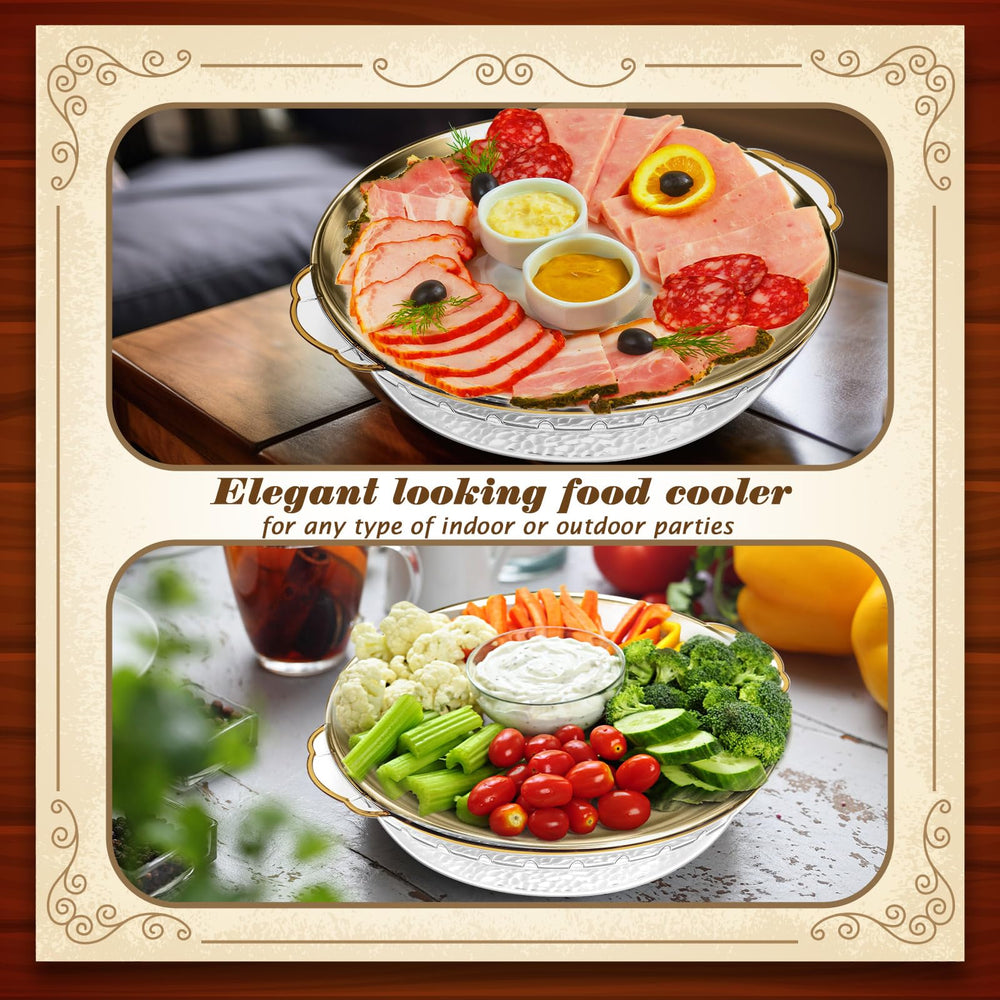 Baderke plateau avec glaçons et fromages refroidissement efficace