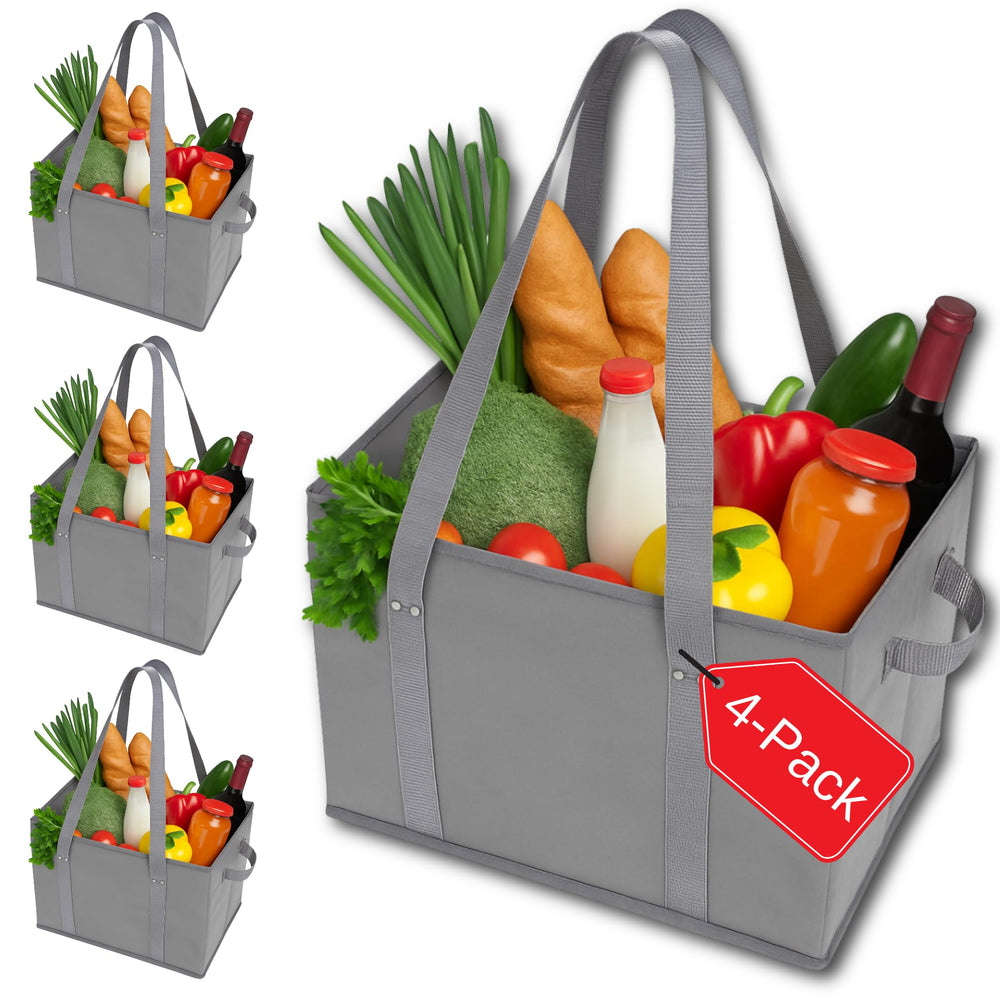 BAG-THAT! face avant du sac gris montrant la stabilité et la capacité