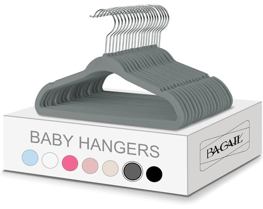 BAGAIL cintre avant gris montrant design pratique et gain d'espace