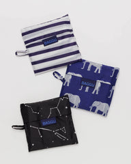 BAGGU imprimé détail du sac plié et texture robuste pour une utilisation quotidienne