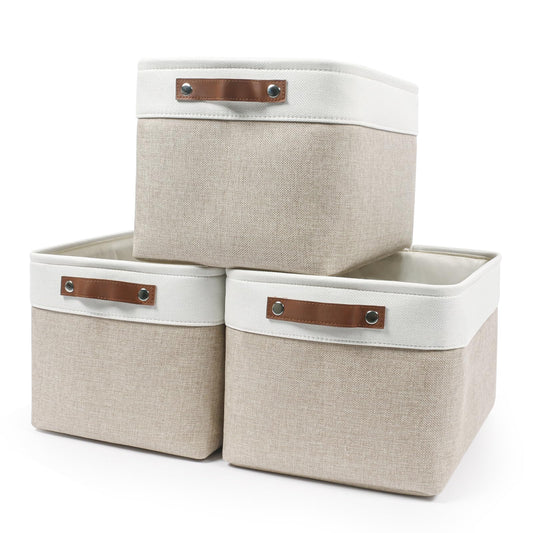 Bagnizer vue avant du lot de trois paniers, rangement élégant et pratique
