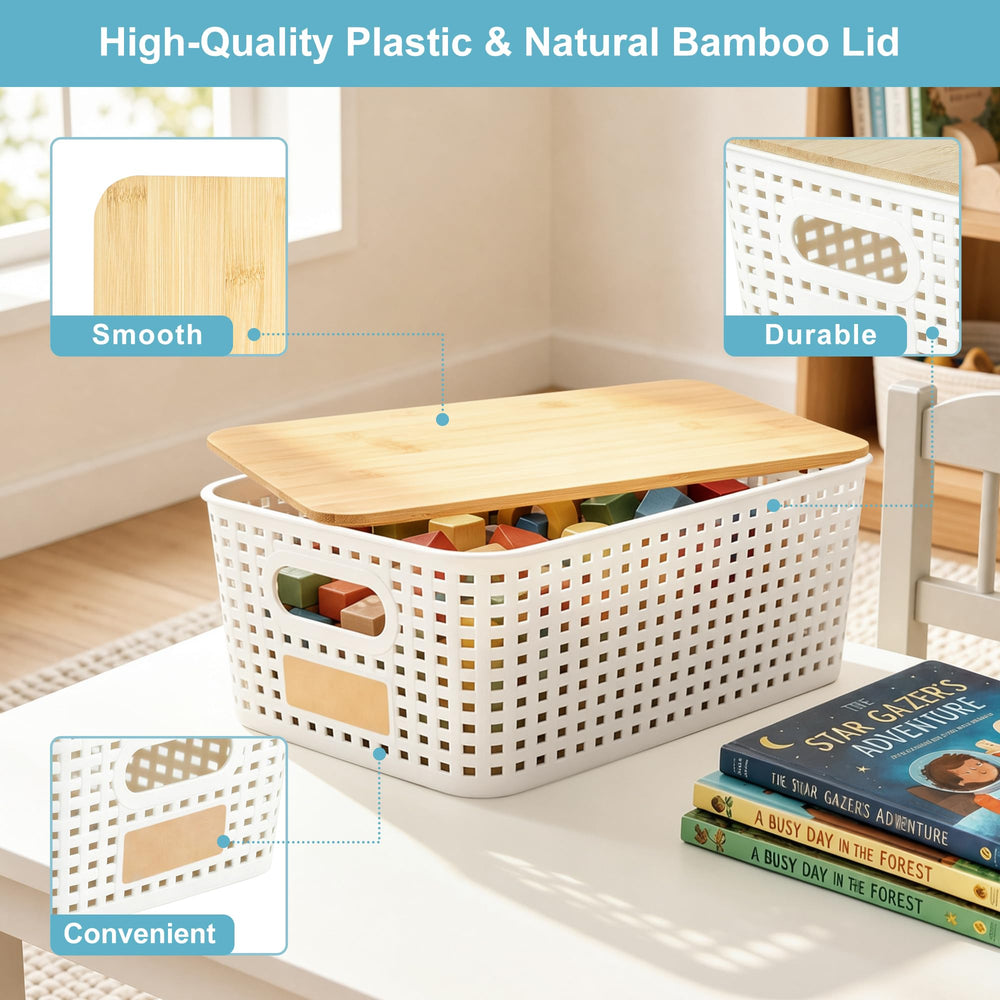 Bagnizer gros plan sur couvercle bambou montrant finition naturelle et protection