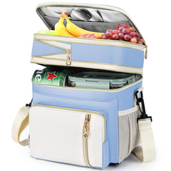 BAGNN sac isotherme avant bleu ciel montrant design élégant et capacité pratique