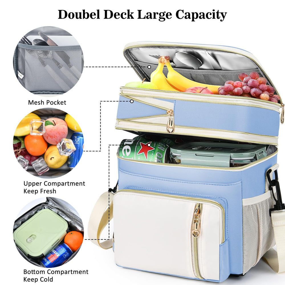 BAGNN sac ouvert montrant compartiments et organisation pour lunch et accessoires