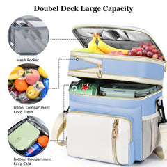 BAGNN sac ouvert montrant compartiments et organisation pour lunch et accessoires
