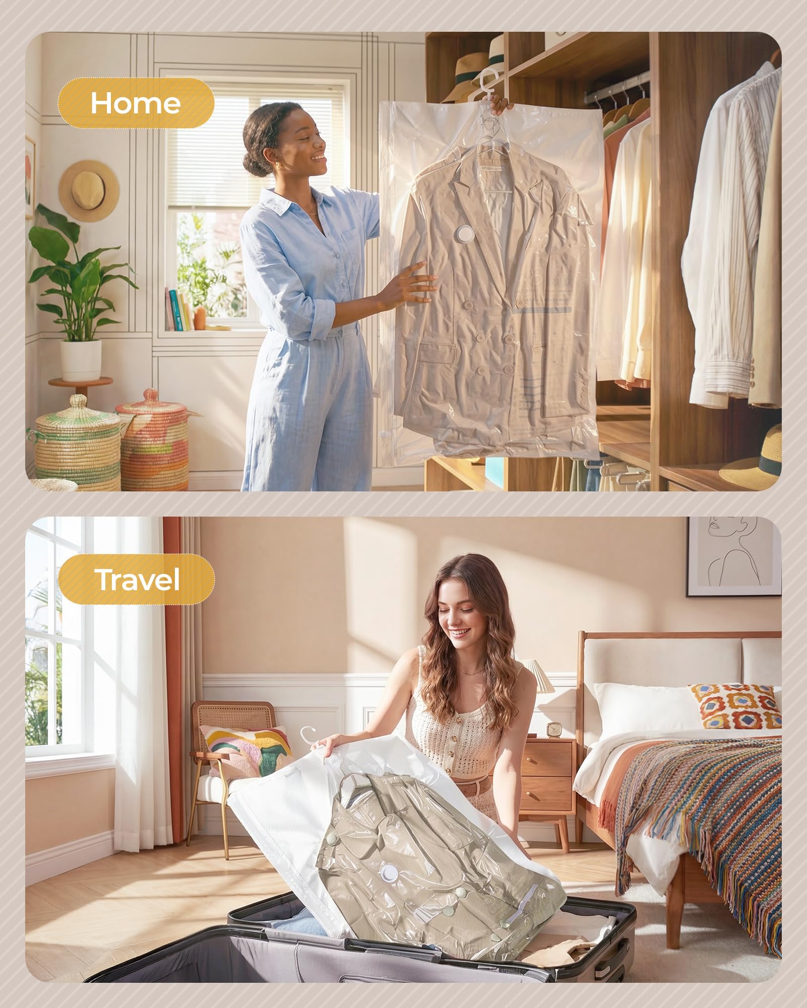 BAGSMART transparence du sac permet repérer contenu rapidement