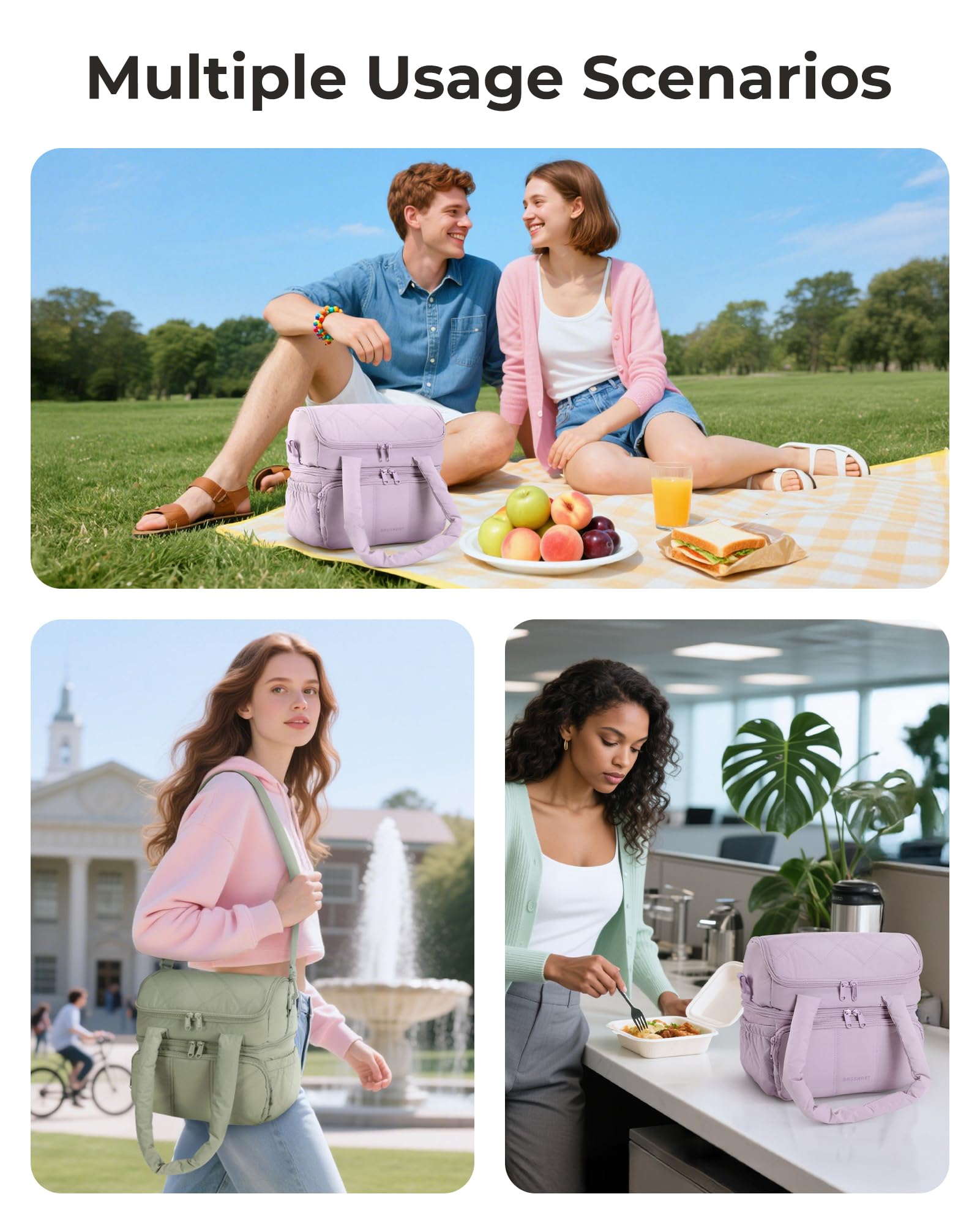 BAGSMART sac en usage pique-nique apporte praticité et style
