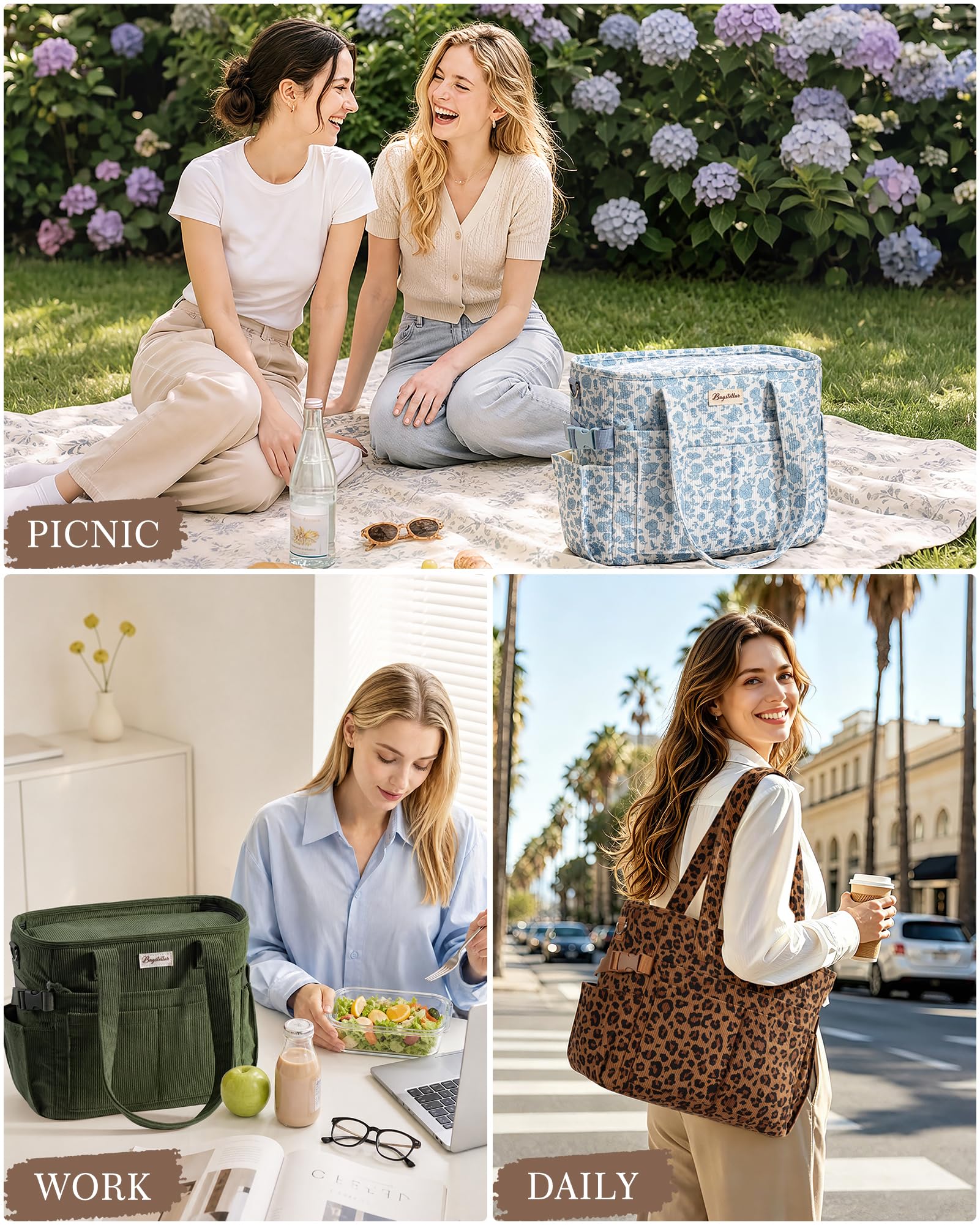 Bagstellar sélection de couleurs montrant options pour style personnel