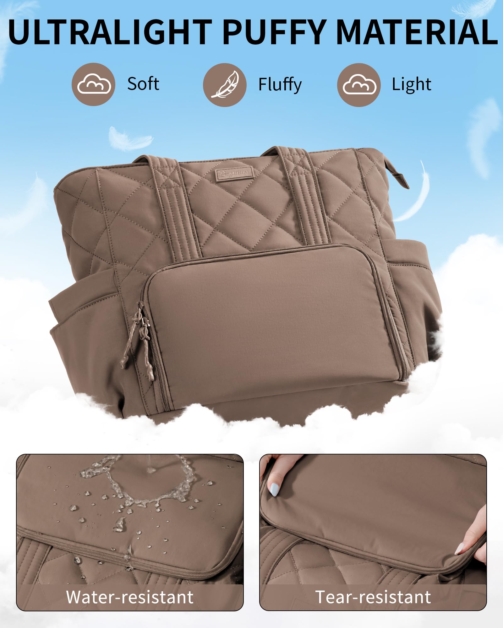 Bagstellar intérieur organisé avec poches zippées et stylos