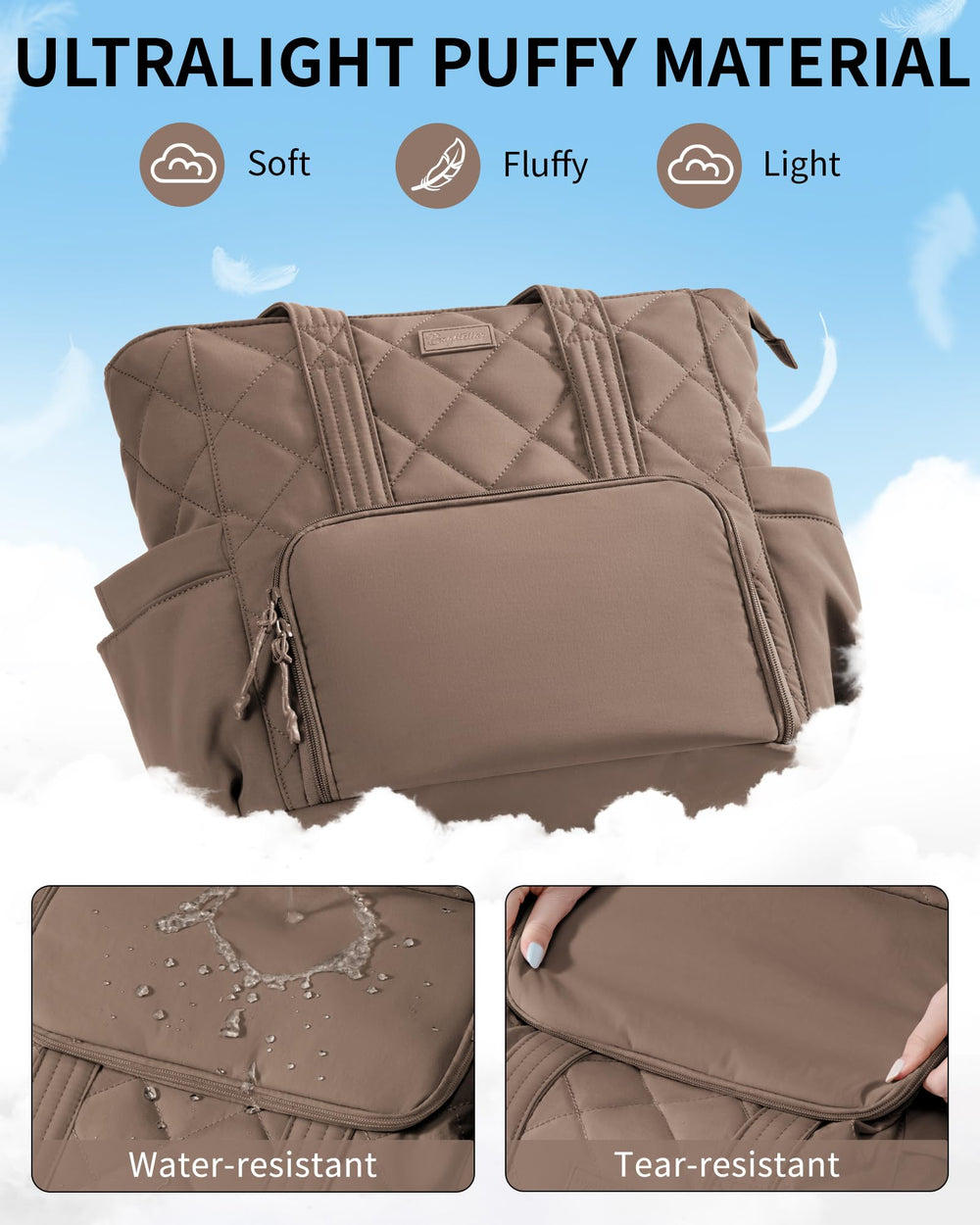 Bagstellar intérieur organisé avec poches zippées et stylos