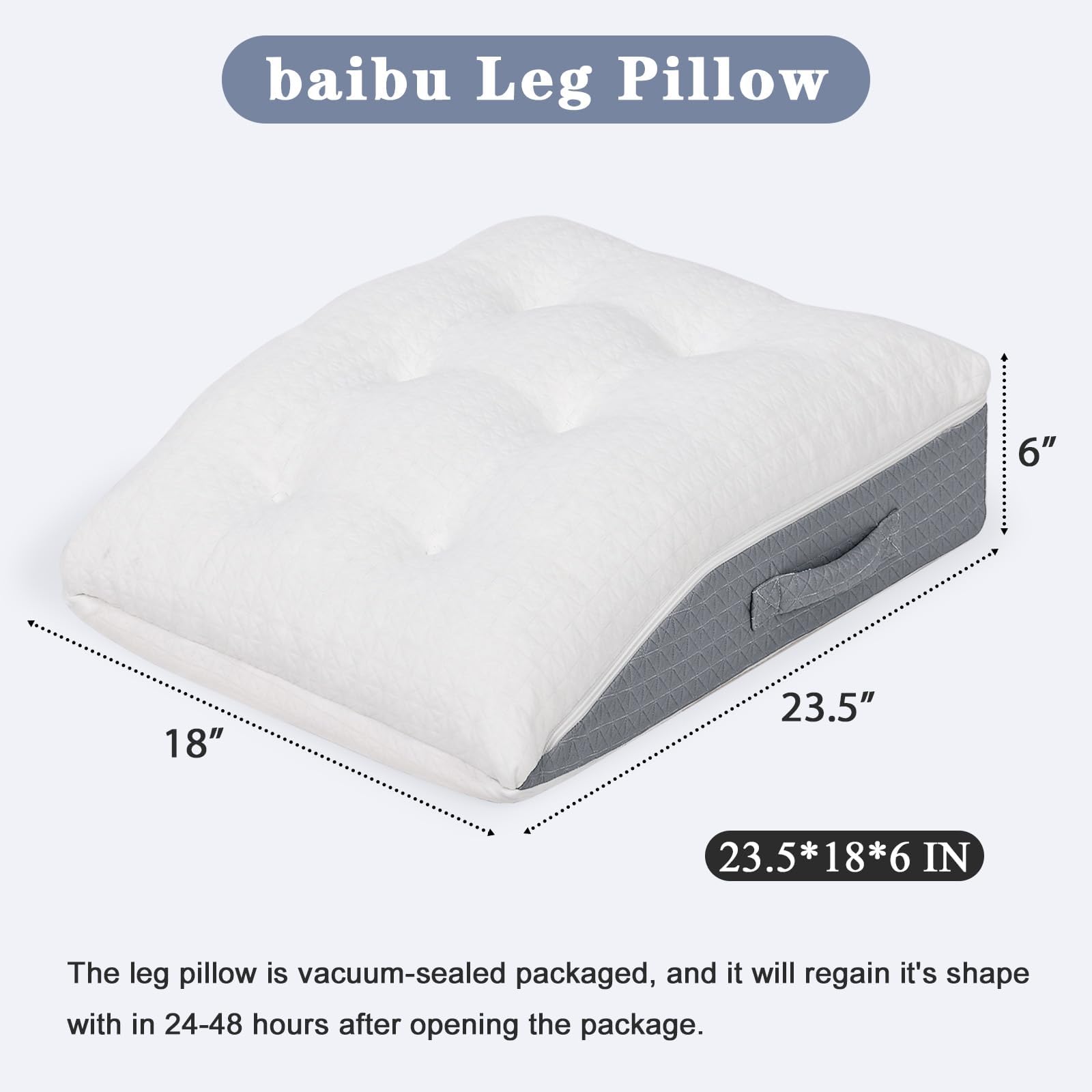 baibu coupe montrant couche mousse mémoire et base haute densité pour soutien