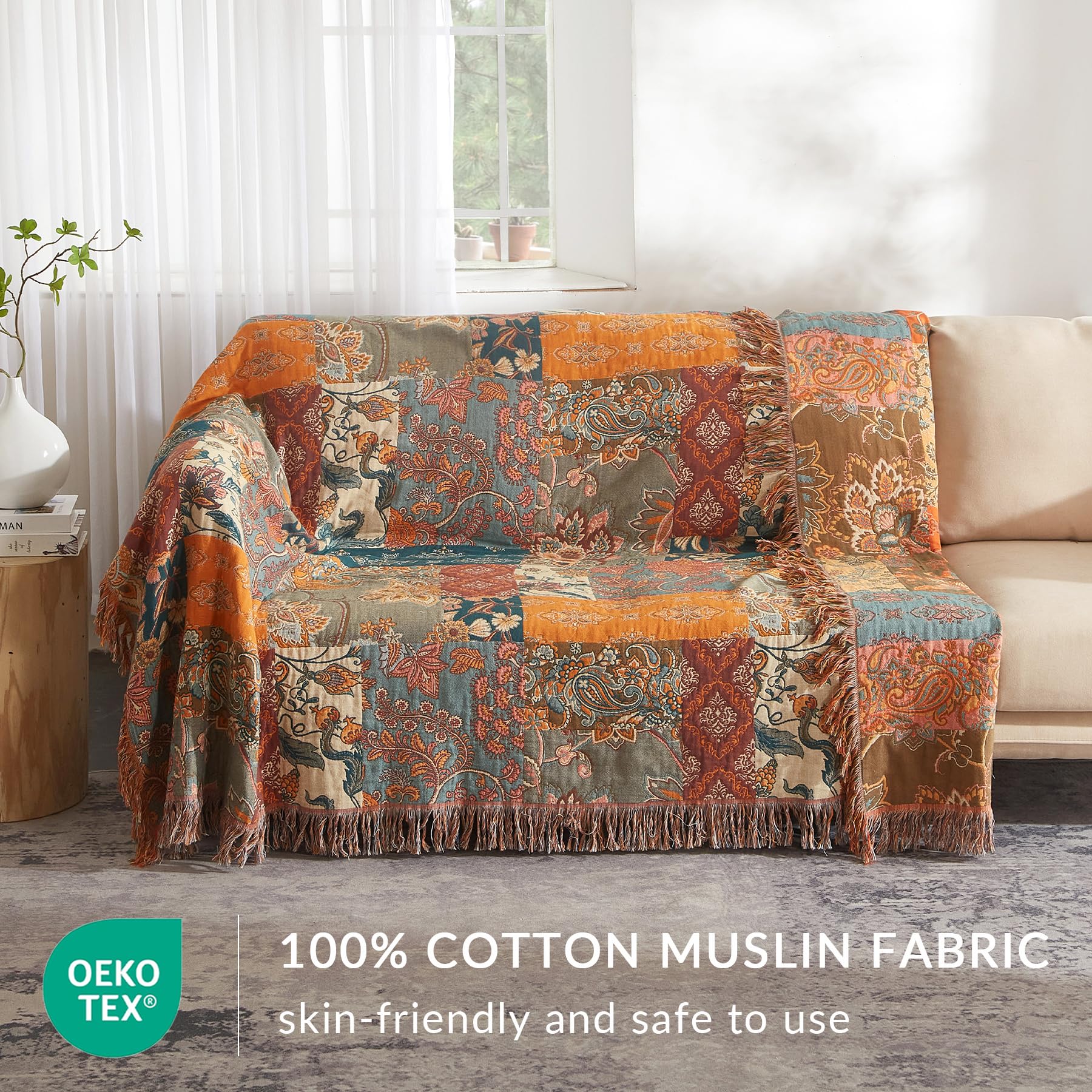 bailix motif floral visible sur toute la surface, apport décoratif