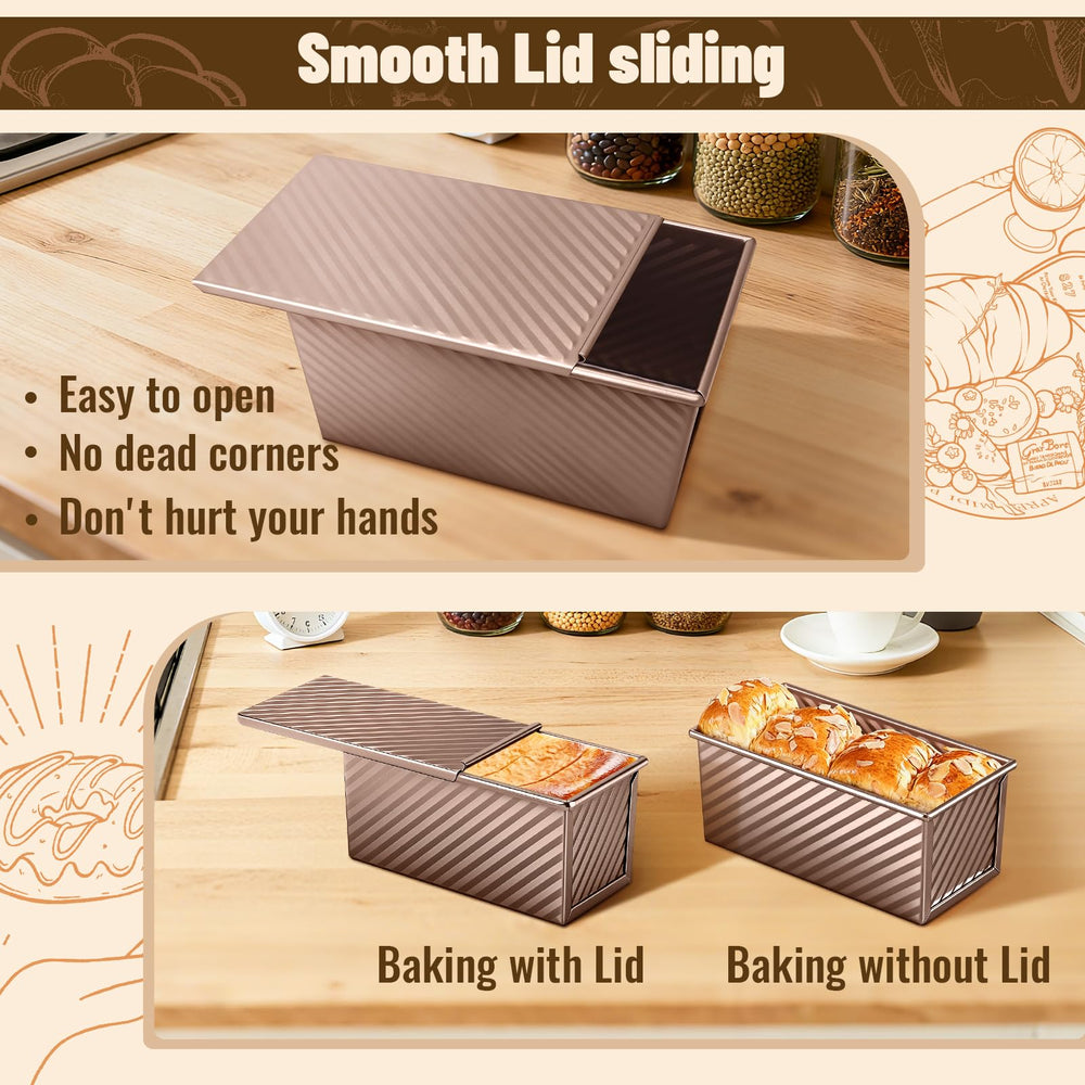 BAISHUN moule Pullman gros plan sur surface en acier au carbone pour cuisson uniforme