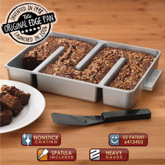 Baker's Edge ensemble complet incluant moule, couvercle, wedge et spatule pour une préparation clé en main