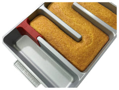 Baker's Edge gros plan du profil en zigzag démontrant la création de croûtes sur chaque portion
