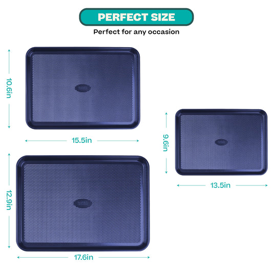 Baker's Secret gros plan motif diamant améliorant circulation d'air pour cuisson homogène