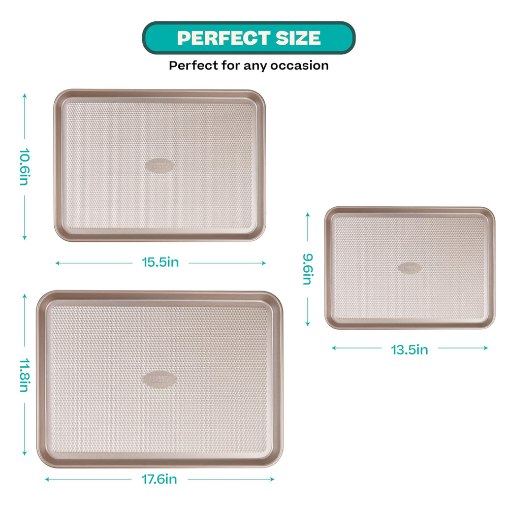 Baker's Secret gros plan texture diamant favorisant circulation d'air et dorure