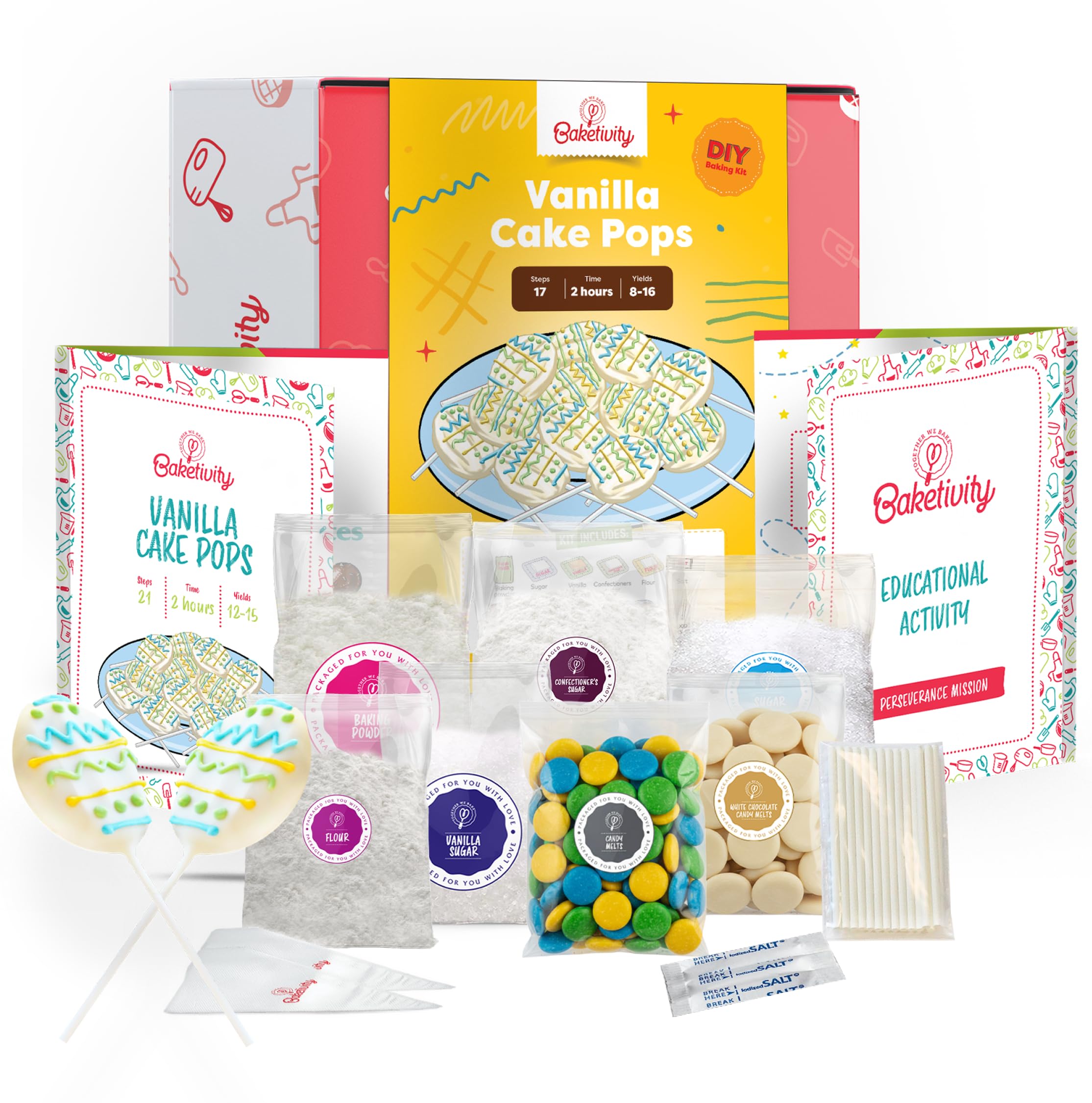Baketivity boîte ouverte montrant le contenu et facilitant la préparation