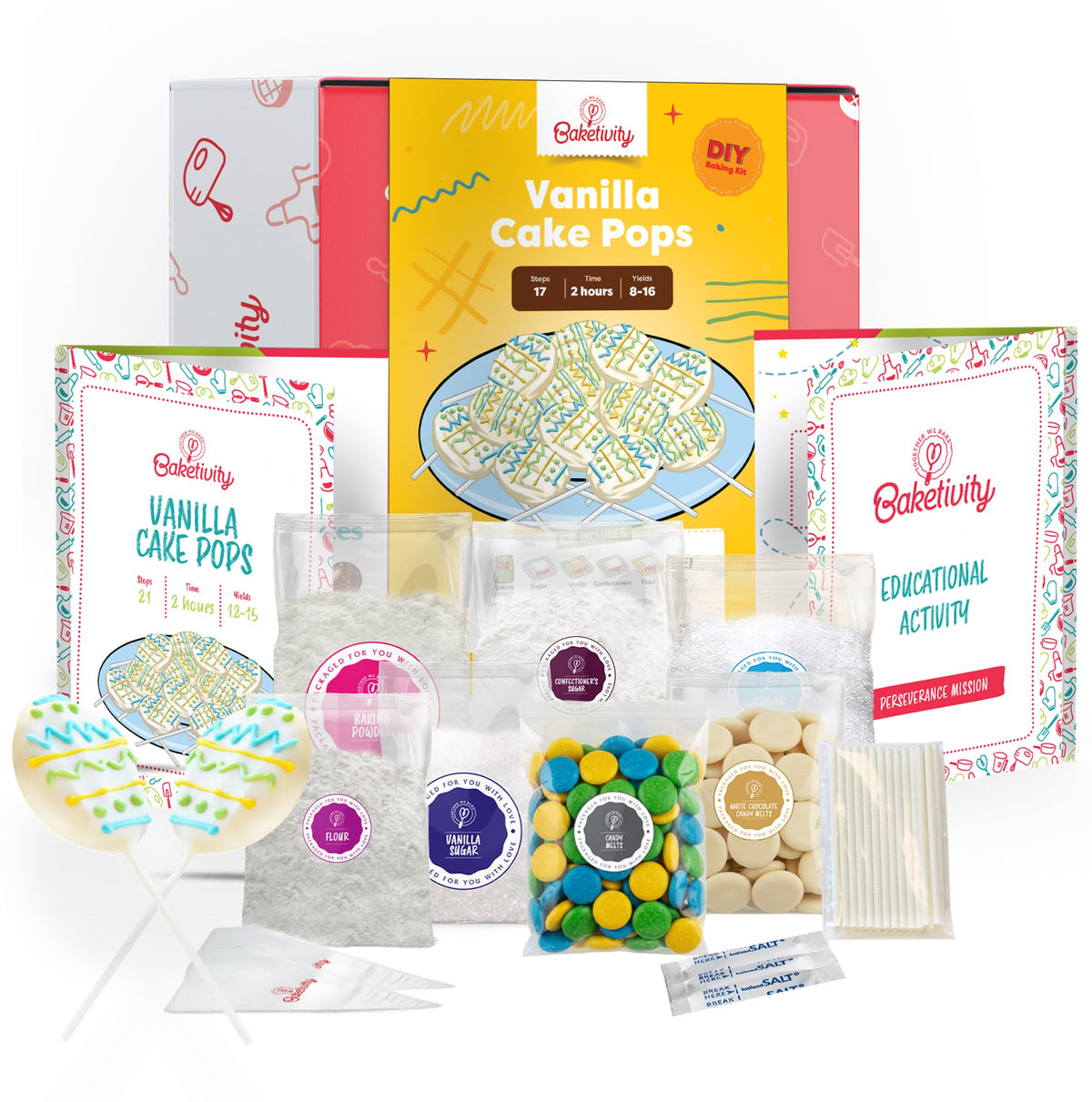 Baketivity boîte ouverte montrant le contenu et facilitant la préparation