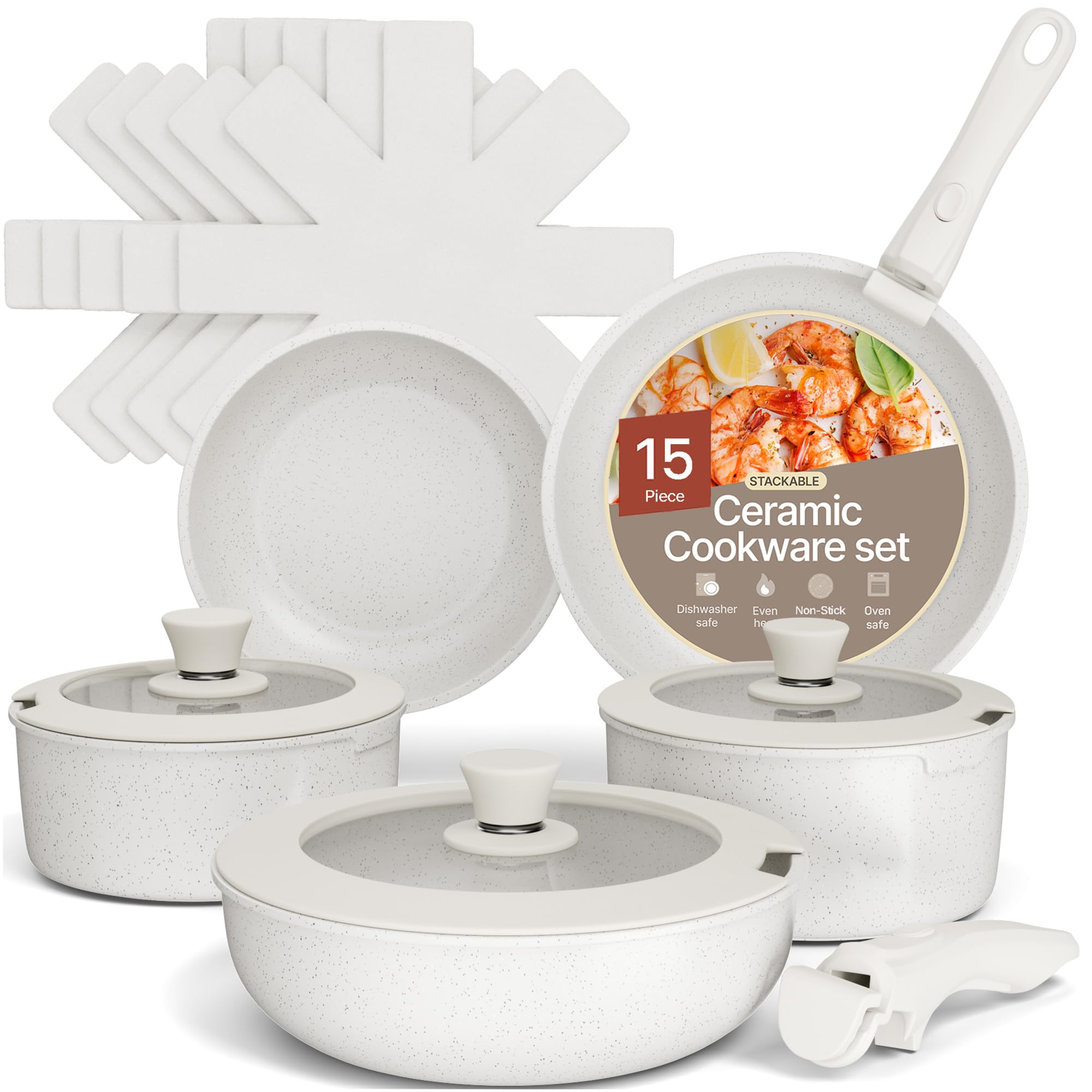 BAKKENMASTER ensemble face avant crème montrant toutes les pièces et le design élégant