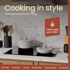 BAKKENMASTER intérieur de poêle antiadhésif facilitant la cuisson et le nettoyage
