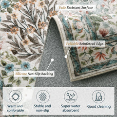 Baksham gros plan motif vintage floral montrant élégance et durabilité