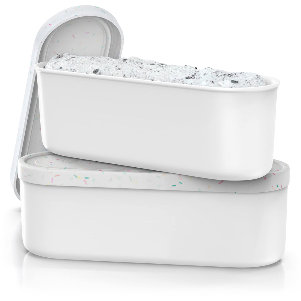 BALCI face avant blanc confettis montrant design attrayant et rangement pratique