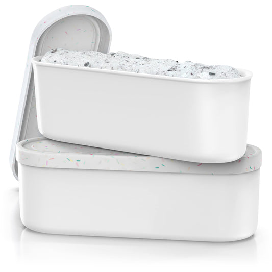 BALCI face avant blanc confettis montrant design attrayant et rangement pratique