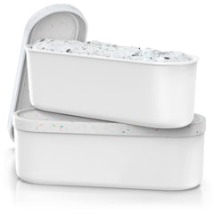 BALCI face avant blanc confettis montrant design attrayant et rangement pratique