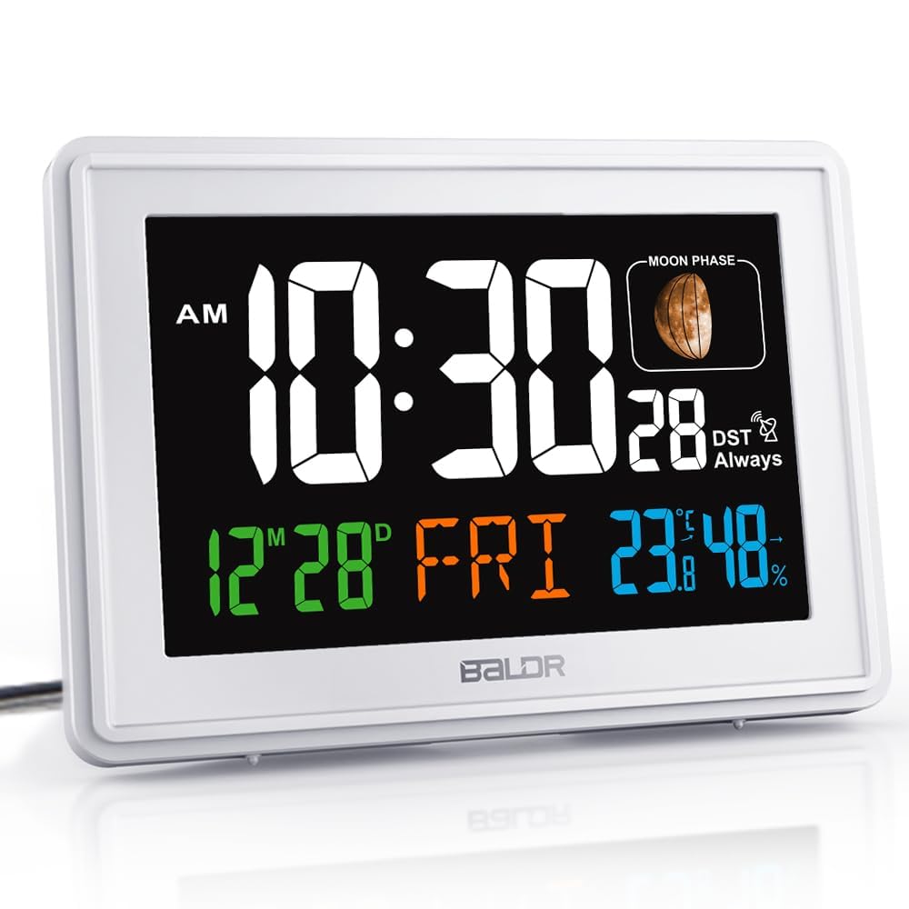 Baldr horloge face avant grand écran 7 pouces lisibilité optimale