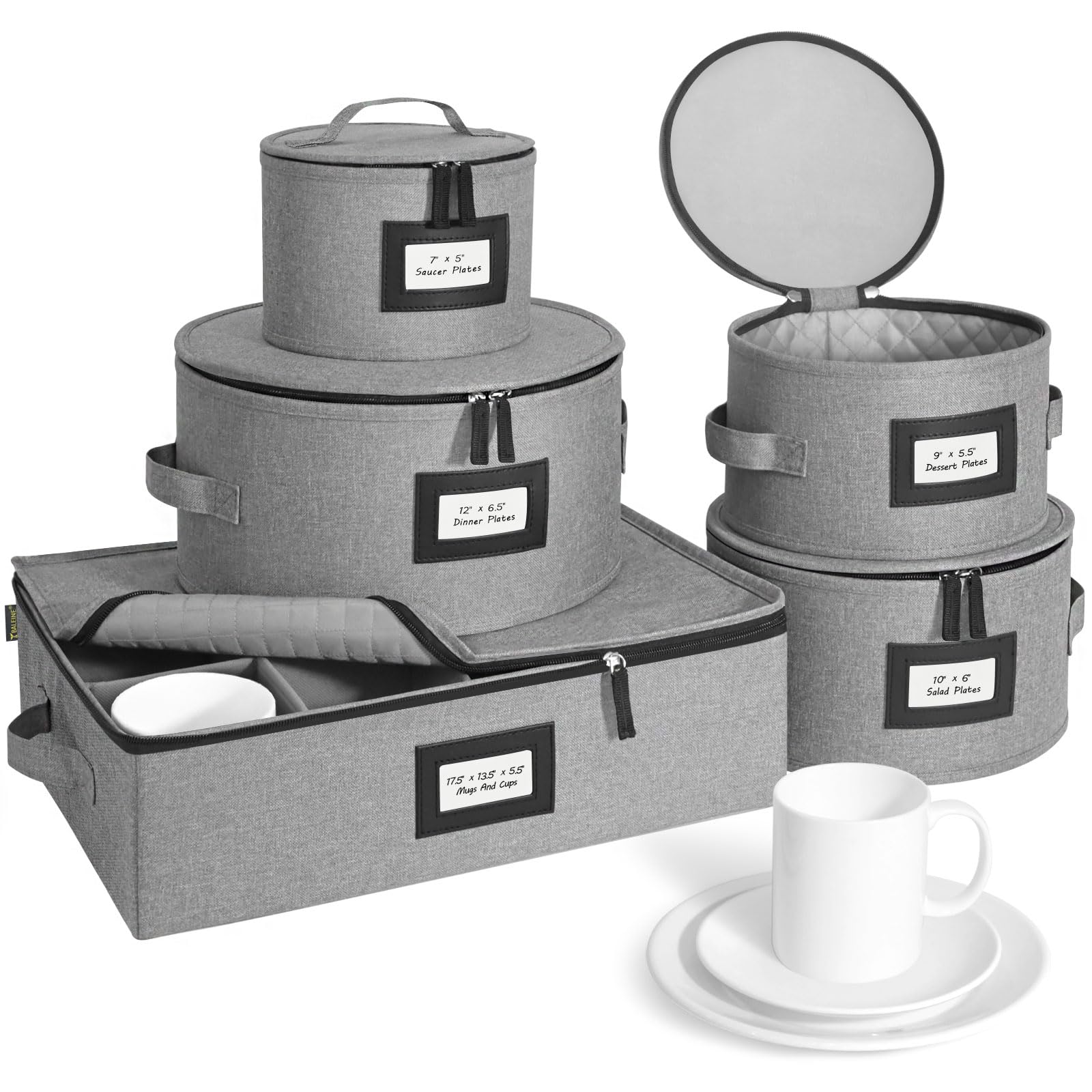 BALEINE coffret rigide gris montrant protection et design pratique