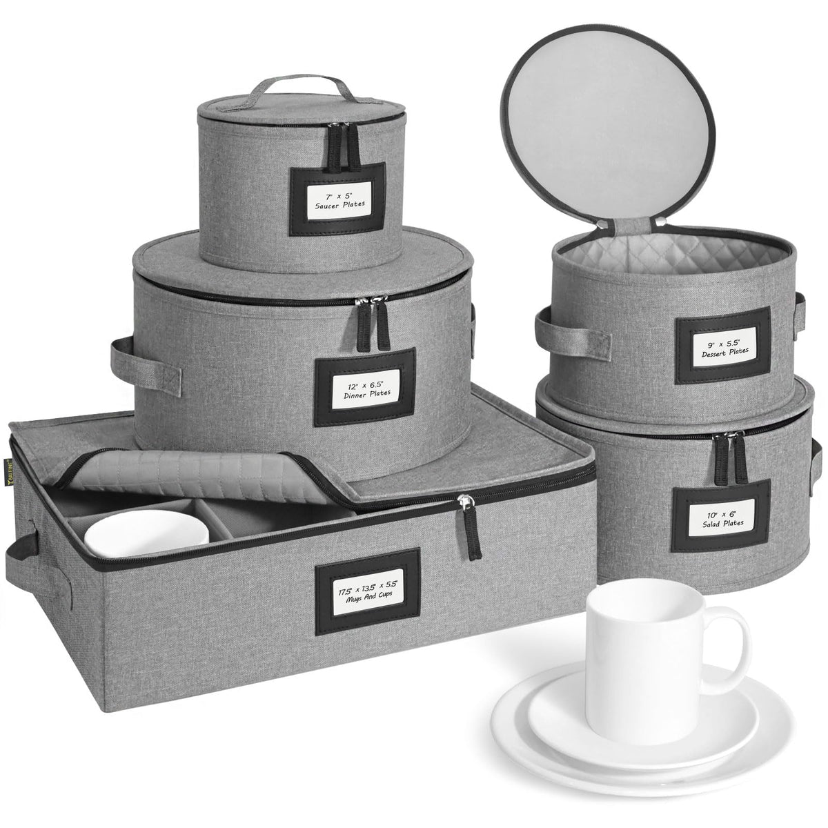BALEINE coffret rigide gris montrant protection et design pratique