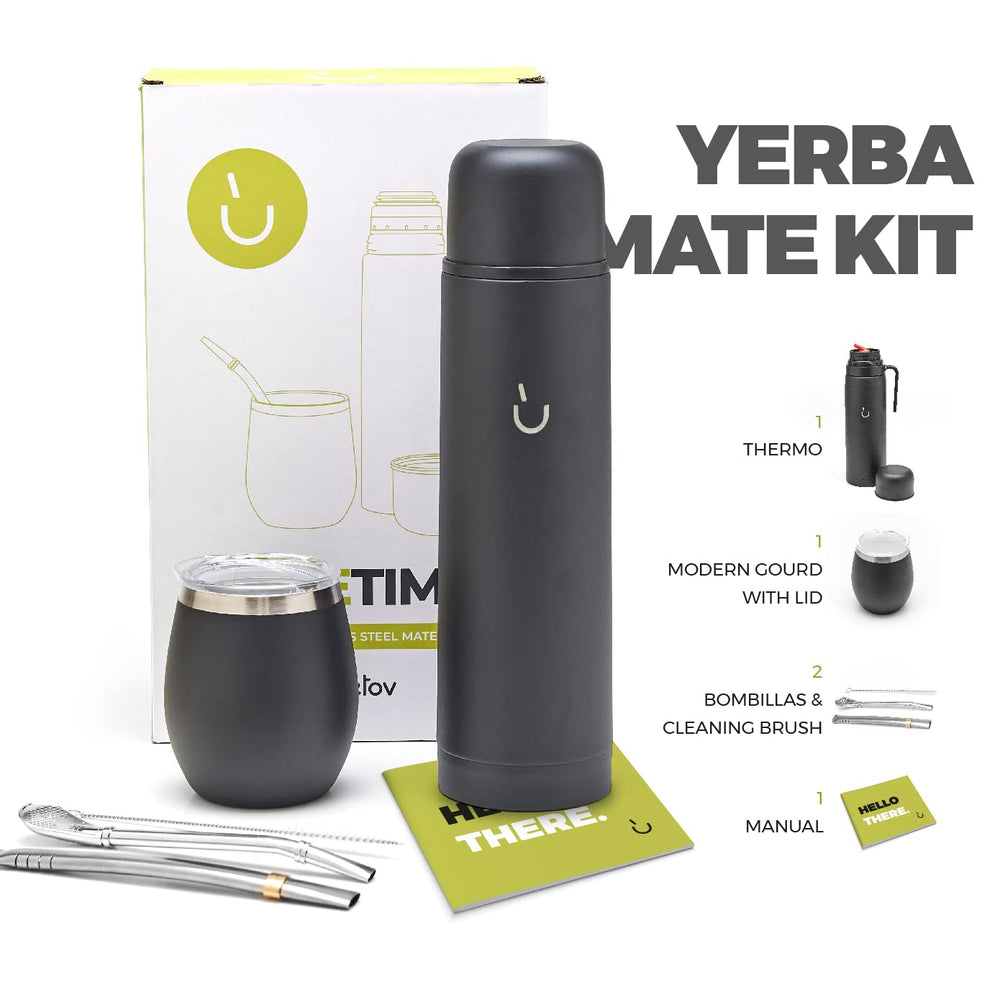 BALIBETOV gourde mate avant, double paroi pour température stable