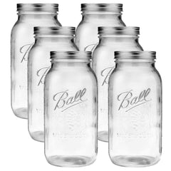 Ball bocal 64oz vue de face montrant capacité et polyvalence
