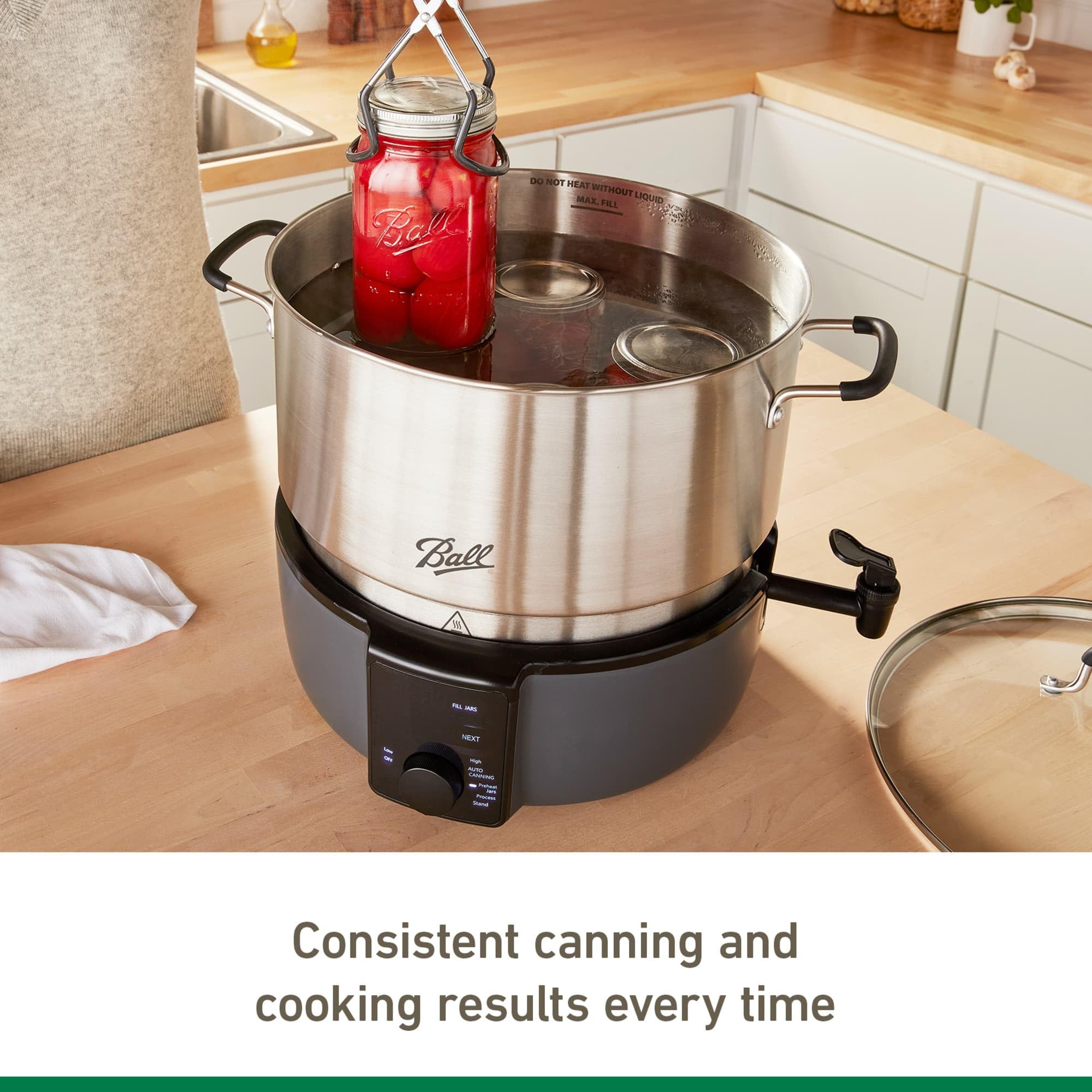 Ball EasyCanner avec bocaux à l'intérieur pour conservation efficace