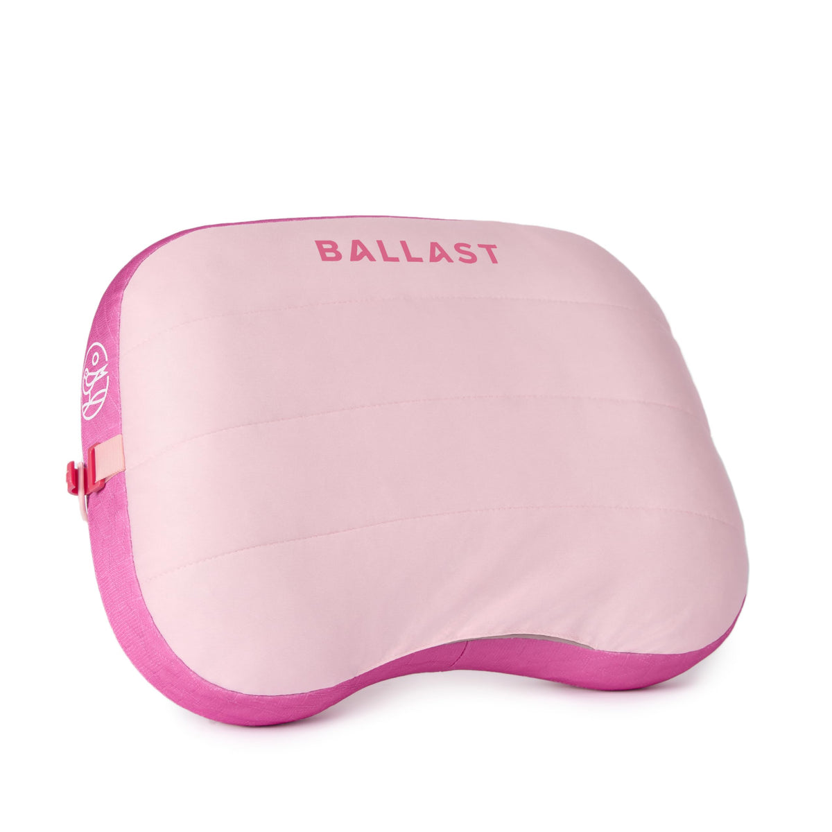 Ballast oreiller face avant montrant maintien et style Flamingo Pink