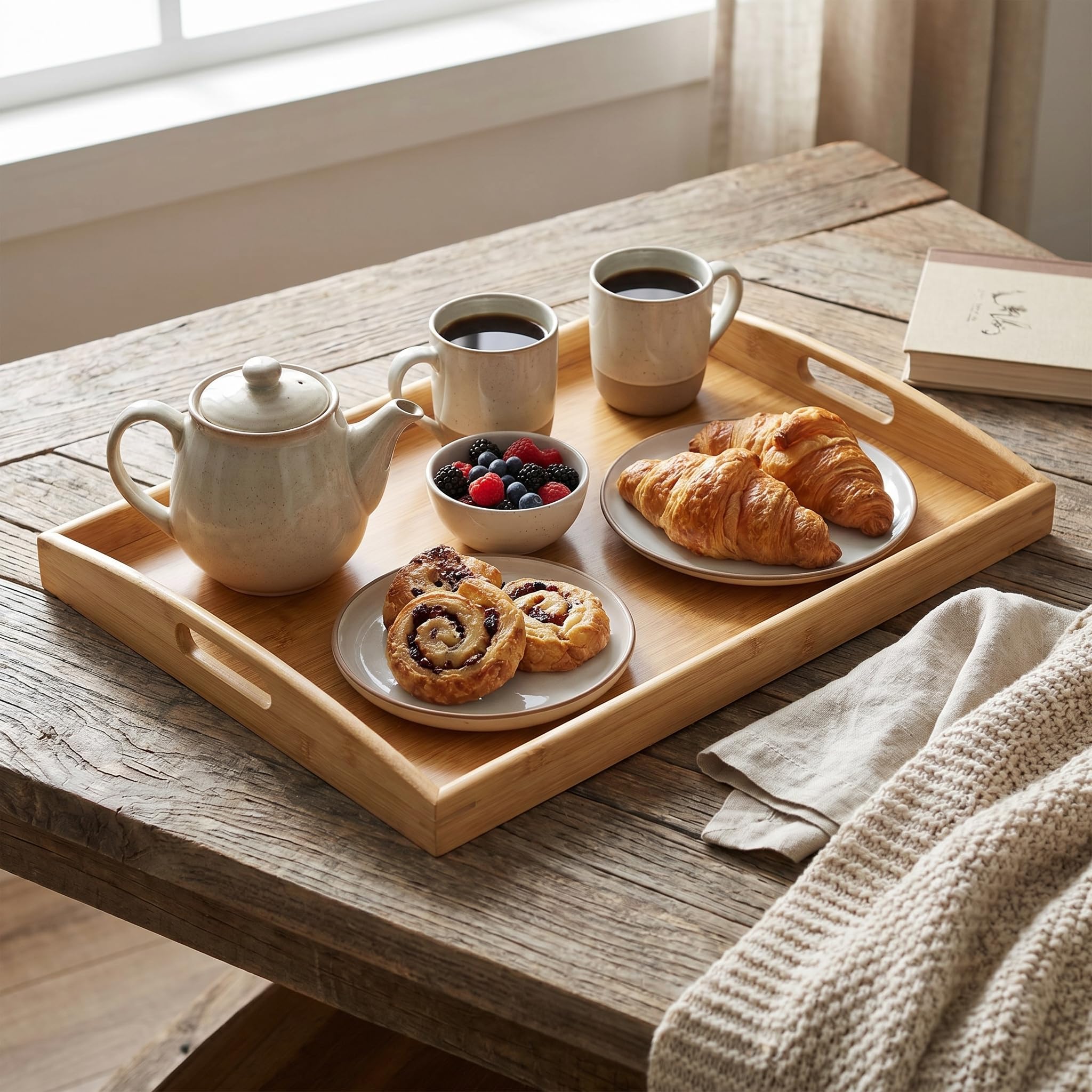Bam & Boo plateau décor sur table apportant chaleur esthétique