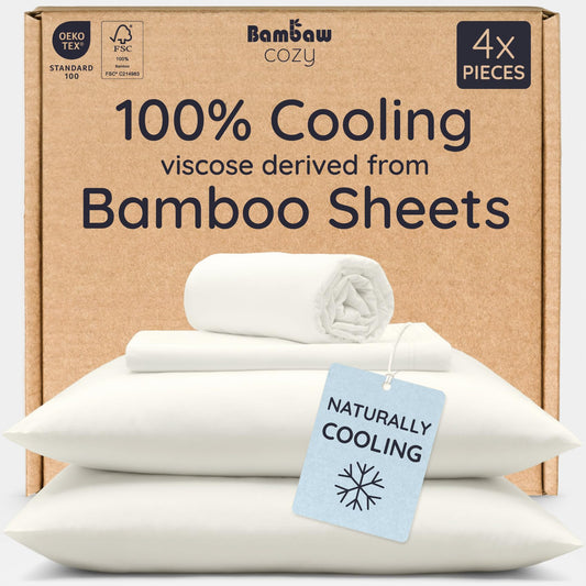 Bambaw vue d'ensemble de l'ensemble de draps emballé, prêt à offrir