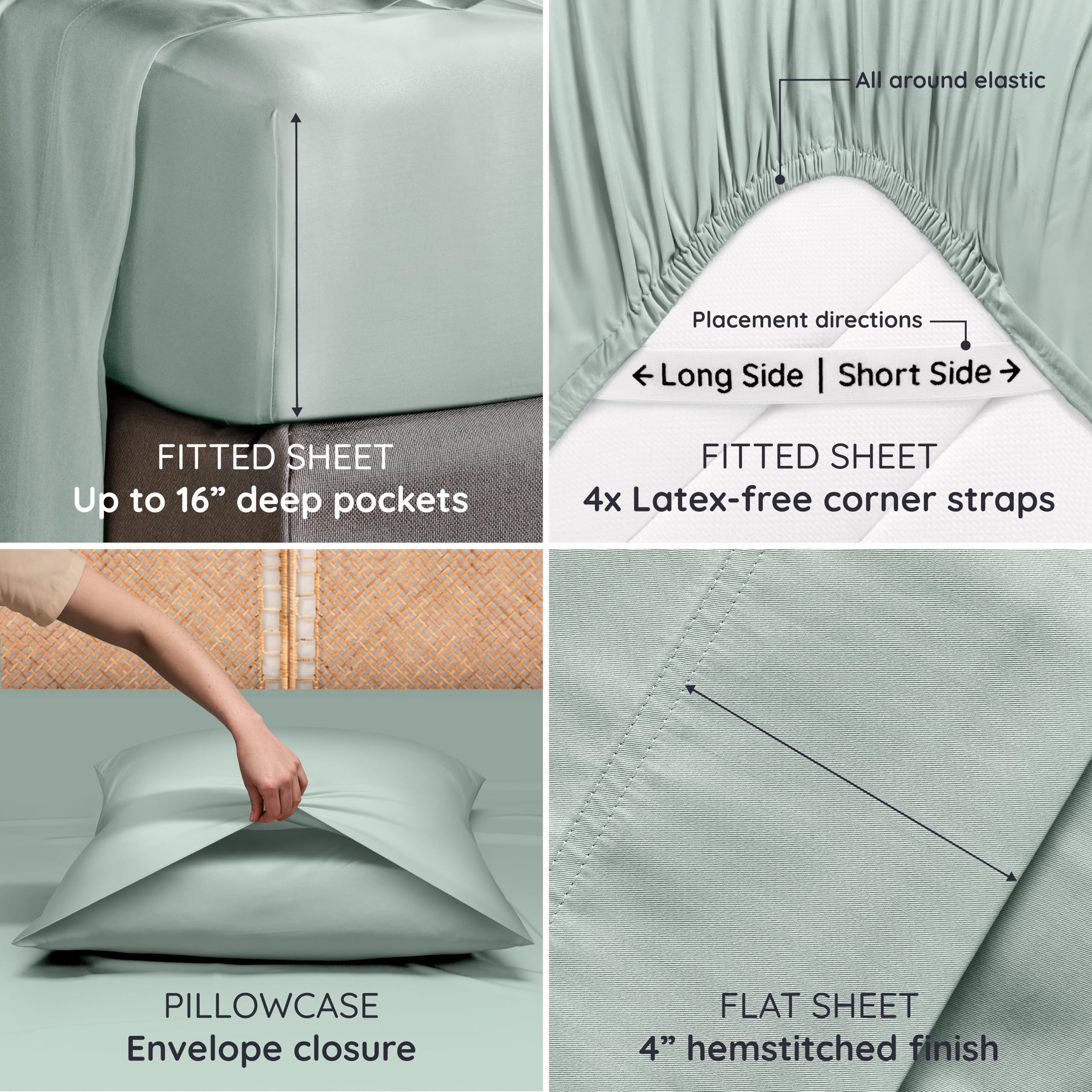 Bambaw ourlet du drap plat montrant finition soignée et élégante