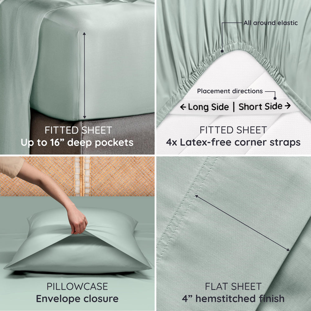 Bambaw ourlet du drap plat montrant finition soignée et élégante