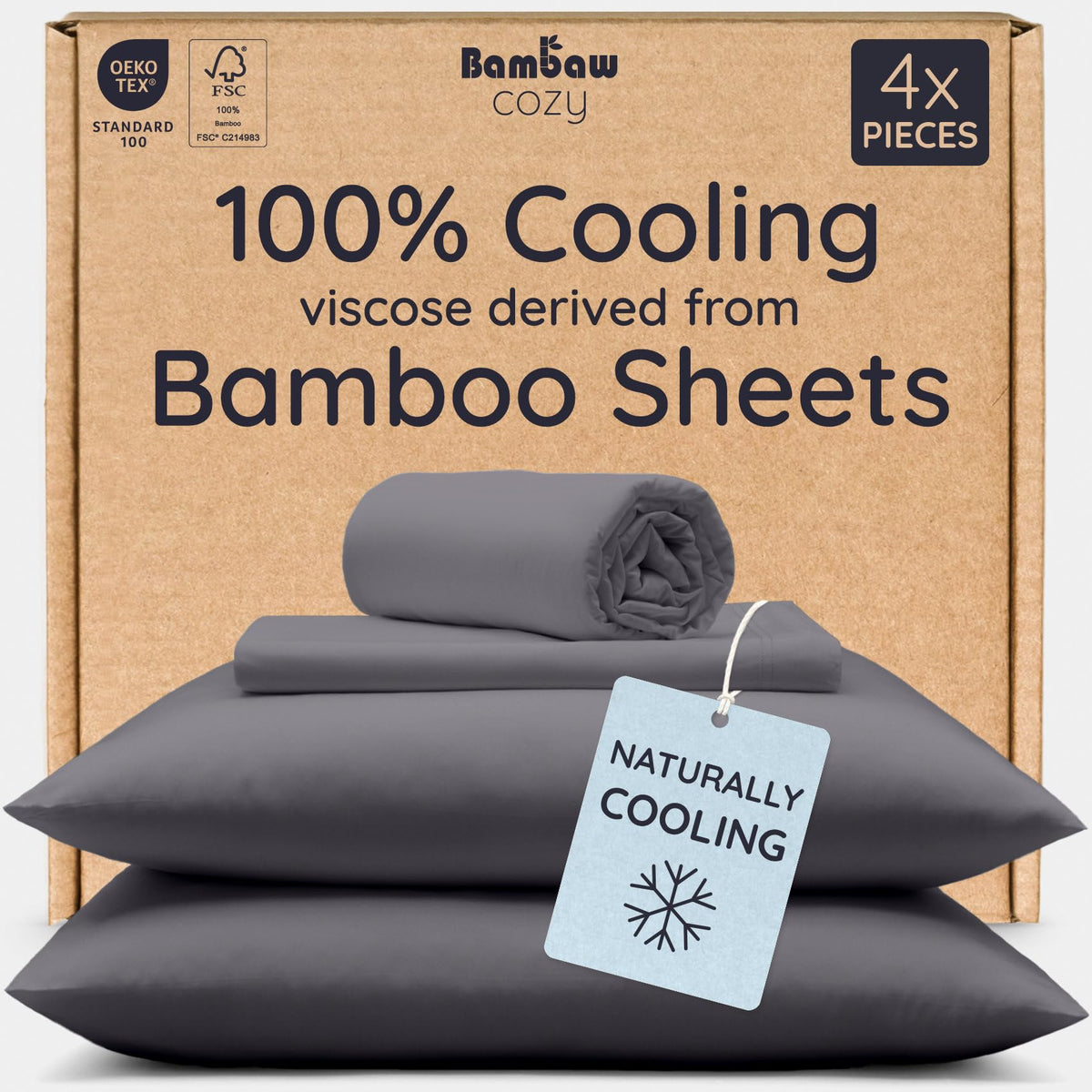 Bambaw emballage avant du lot charbon, présentation élégante et durable
