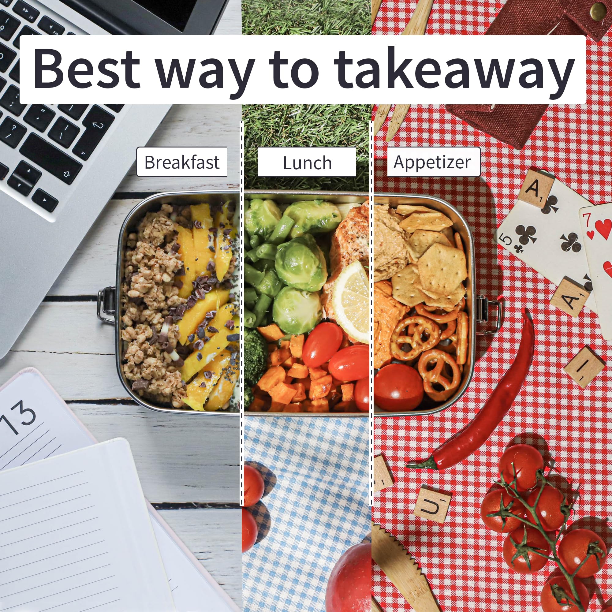 Bambaw comparaison taille à la main capacité 27 oz pratique pour lunch