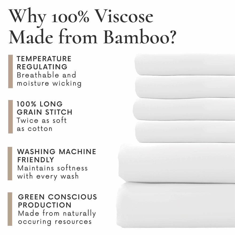 Bamboo Bay drap-housse posé sur matelas épais, montre l'ajustement jusqu'à 16"